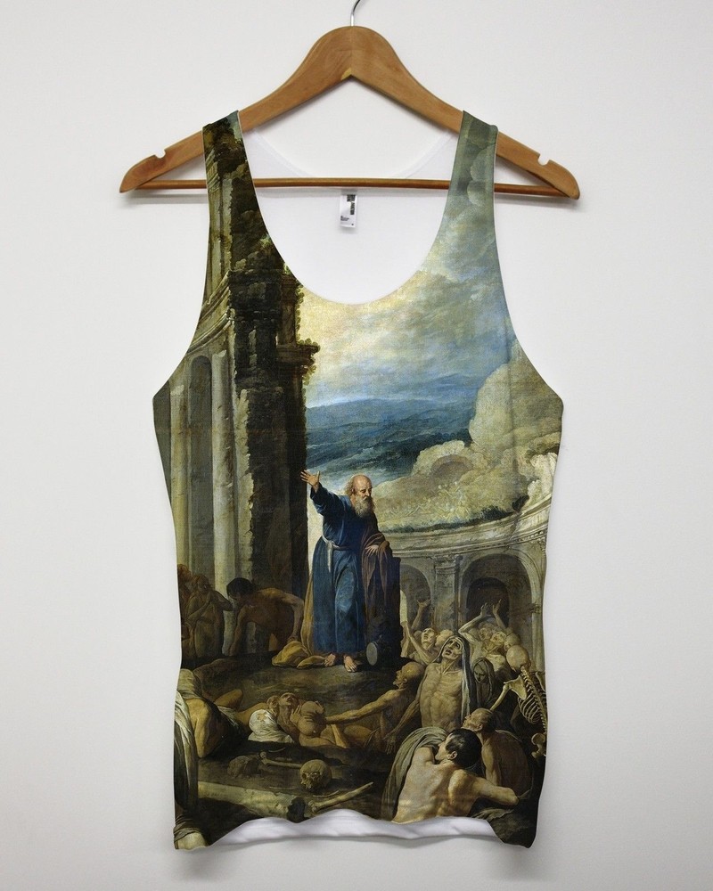 The Vision of Ezekiel All Over Print Vest Tank Top Singlet Religion Saint Men