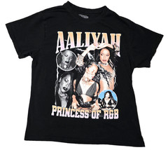 Aaliyah T-Shirt Princess of R&B Graphic Tee Black Size Large C-Life Group 2024