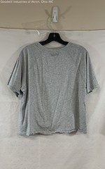 Michael Kors Women’s T-Shirt Gray Heather Studded Shoulder Short Sleeve Size L