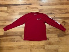 Costa Del Mar T-Shirt Red Long Sleeve 100% Cotton Men’s Medium Fishing Casual