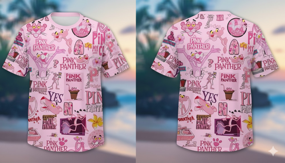 Hot Pink Panther 3D SHIRT All sizes men Gifl 3D AOP BCN005
