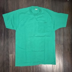 Vintage 90s BVD Pocket T Shirt Green XL (Fits Large) Single Stitch