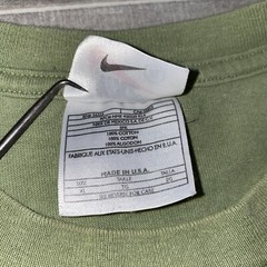 Vintage Nike Shirt White Tag USA Mens XL Green Nike Air Swoosh Check 90s-Flaws
