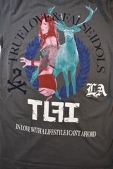 True Love & False Idols Mens TLFI Stag Party Charcoal Shirt NWT M, L, XL