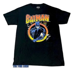 New DC Comics Batman Classic Cartoon Vintage Black Mens T-Shirt