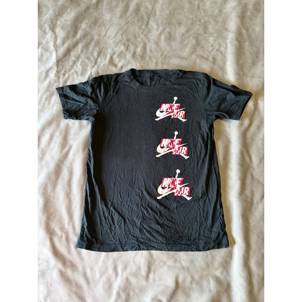 Jordan Nike Air Triple Stack Jumpman Logo T-Shirt Black XL