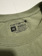 Carhartt Shirt Men 2XL Black Relaxed Craftsmanship Logo Pocket Tee Workwear 1889
