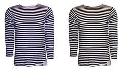 Sailor Top Russian Telnyashka Style Navy Striped Long Sleeve T Shirt Cotton