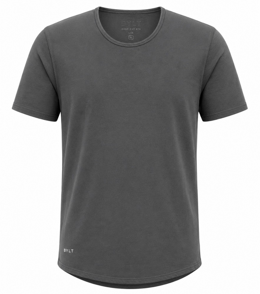 Bylt Drop Cut Lux S/S Mens Shirt Tee Size Medium Green Crewneck Athletic Fit