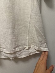 Vintage Quicksilver Double Sided White T-Shirt Mens Medium Distressed Grunge Y2K