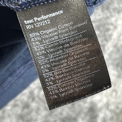 Tasc Shirt Mens M Blue Bamboo Cotton Blend Tagless Crew Performance Basic