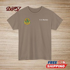 2nd Battalion 4th Marine Regiment USMC Small Logo T-Shirt S to 5XL Made In USA