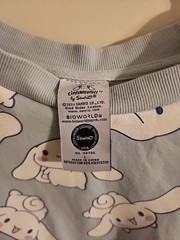 Sanrio Cinnamoroll Pattern Hello kitty L Cyan shirt
