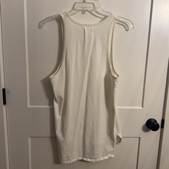 Fear Of God Tank Top Mens S White FOG Collection Two Longline Jersey Relaxed