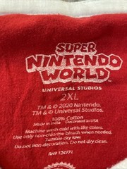 Nintendo World Super Mario Kart Grand Prix Lace up Tshirt Red Adult 2XL Univ Stu
