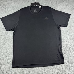 adidas T-Shirt Men’s XL Freelift Short Sleeve Logo Tee Crewneck Climalite Black
