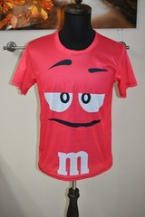 Adult Unisex M&M’s Chocolate Halloween Cosplay Costume 2 SIDE VIEW T-Shirt Small