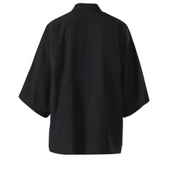 Men’s Lightweight Kimono Shirt Seven Sleeve Open Front Cardigan Japanese
