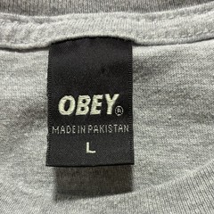Vintage Obey Imperial Glory Grenade Grapic Shirt Mens L Gray Streetwear Skate