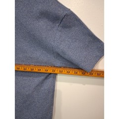 Amongst Others Mens Blue Waffle Knit Short Sleeve Crew Neck Shirt Size M Relaxed