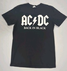 AC/DC BACK IN BLACK ROCK OR BUST AMERICAN TOUR 2016 BLACK T-SHIRT MEDIUM