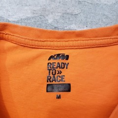 KTM Ready To Race Shirt Mens Medium Orange Short Sleeve