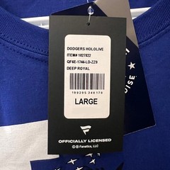 2025 Official Dodgers x Hololive T-shirt IRyS Size L Large