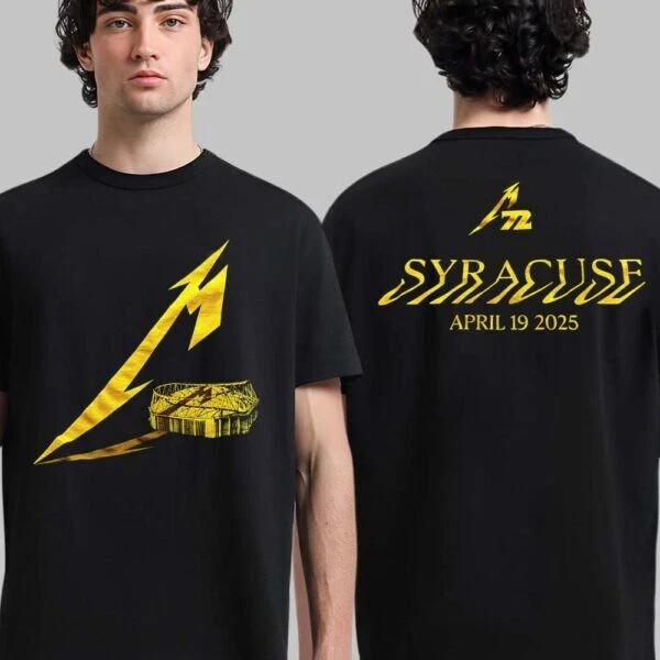 Metallica Syracuse New York April 19 2025 At JMA Wireless Dome Artwork M72 Shirt