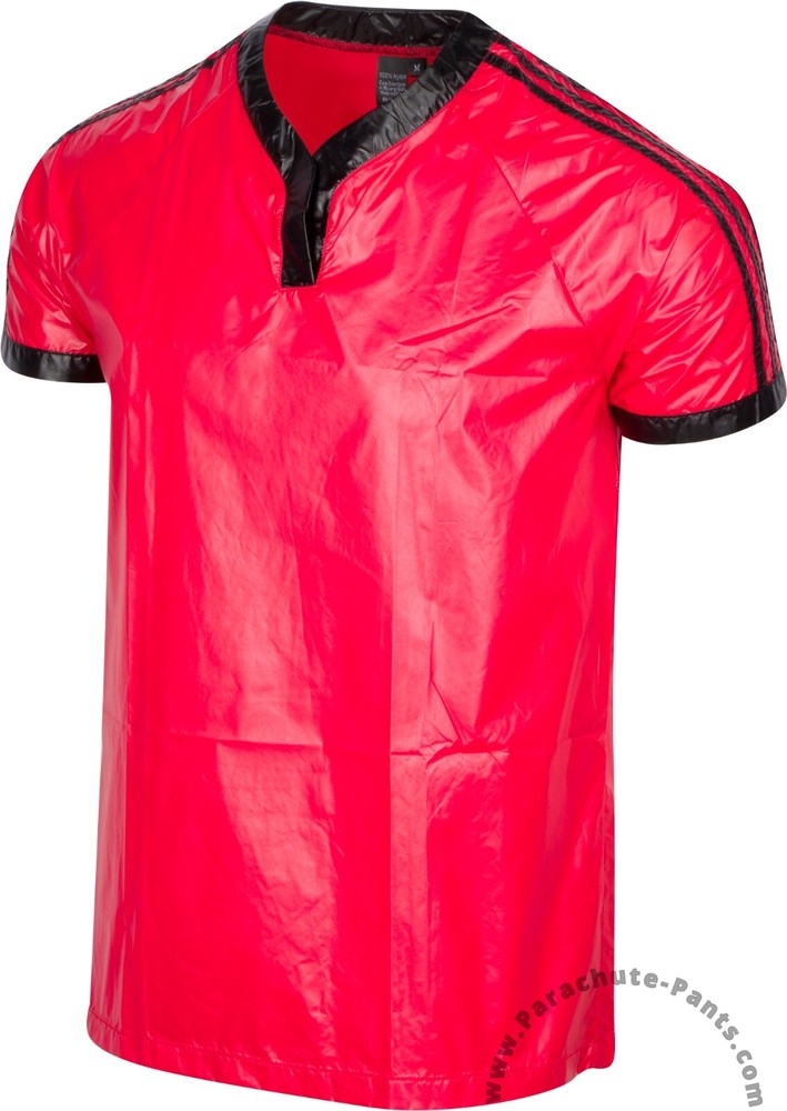 Bruno Plastic Nylon 3-Stripe Wind Shirts NEW