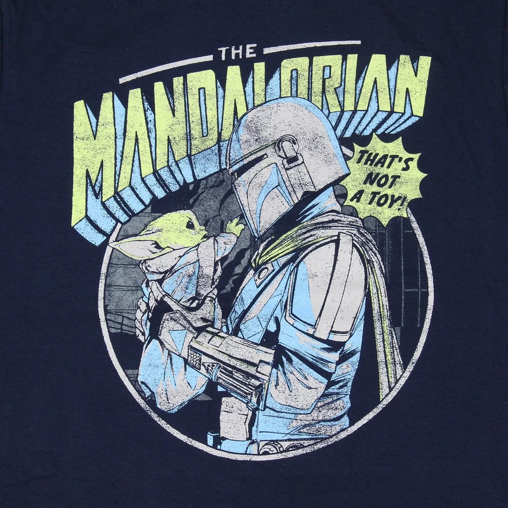 Star Wars The Mandalorian Men’s Distressed Baby Yoda X-Large NWT