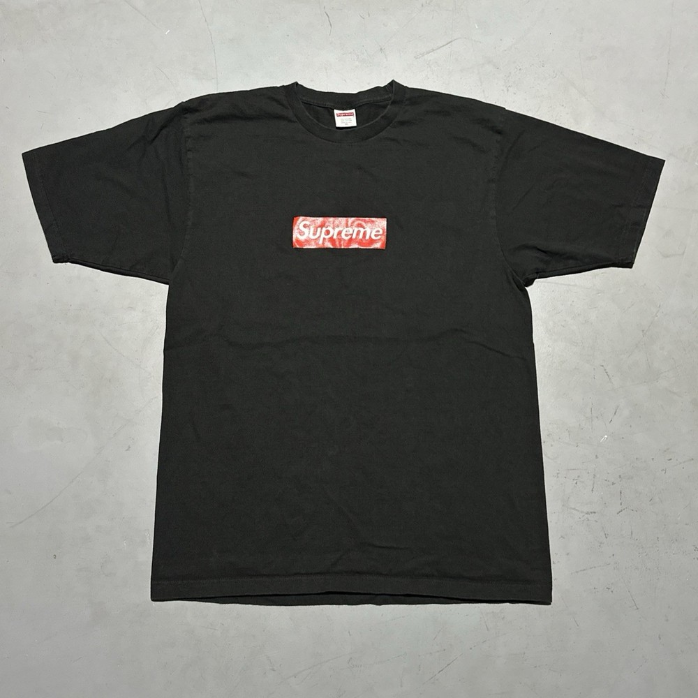 Vintage Supreme Box Logo Adult 2XL Black Short Sleeve T Shirt Y2K Streetwear