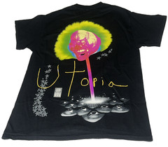 Utopia Astroworld “See You On The Other Side” T-Shirt Black & Pink Size Small