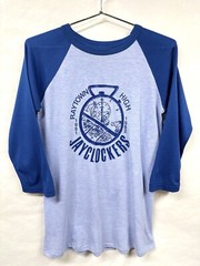 Vintage 1982 High School Swimming T Shirt Raytown Jayclockers Blue Jays Large