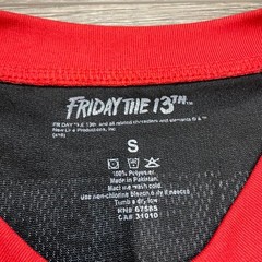 Friday The 13th Jason Voorhees Hockey Jersey Black Red Small Horror Movie Merch