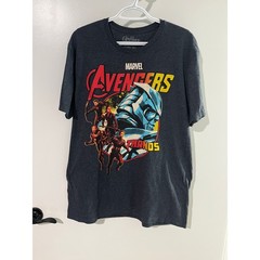 Marvel Avengers Thanos Dark Heather Grey Mens XL Tshirt