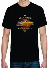 Adult DryBlend® T-Shirt – (SLEDS FOREVER – GOLD LOW RIDER HOT ROD)