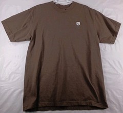 Shaka Wear Streetwear Essentials Heavyweight T-Shirt Men’s L Brown Pig Logo