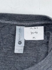 Performance Lab Next Level Short Sleeve T-Shirt Men M Gray Cotton Poly YGI I4-96