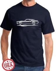 1969 Ford Mustang Boss 302 Redline Design Tshirt NEW FREE SHIP