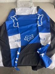Fox Racing 180 Racing Mens Blue White Black Colorblock Lux Jersey Size 2XL New