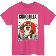 CorgiZilla Parody Japanese Art Corgi Dog Mom Dad Unisex Adult T-Shirt