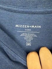 Mizzen+Main EasyKnit Tee Ultra-Soft Short Sleeve Mens XL Shirt blue