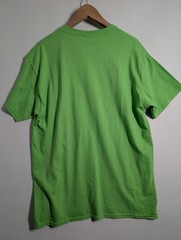 Gildan Mens T Shirt Lime Green Size LG 100% Cotton Regular Fit Short Sleeve Tee