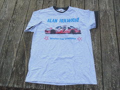 Rare VTG Single Stitch Nascar ALAN KULWICK Winston Cup Champ Double Collar Cuff