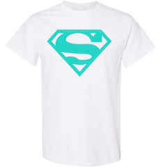 Superman Logo T-Shirt White Iconic Hero Graphic Tee Unisex Sizes S-2XL