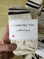 Bachelorette Party Gifts Bride Socks 6 Packs Bridesmaid Proposal Gifts Socks A1