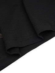 Niepce Dark Kitsune with Cherry Blossoms Embroidery Japanese Streetwear Tee