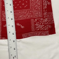 Brooklyn Cloth Shirt Mens 3XL Red Bandana Paisley Allover Graphic Tee T-Shirt