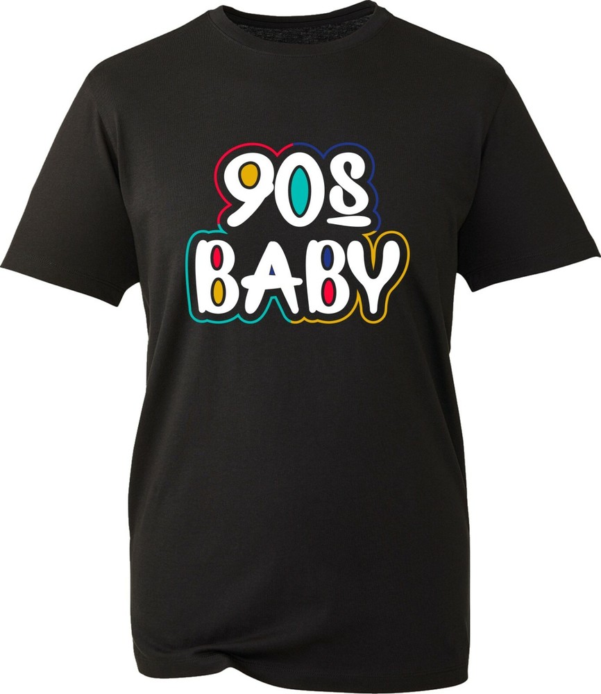 90s Baby T-Shirt 90s Vintage Party Wear Funny Joke Novelty Design Unisex Tee Top