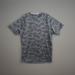Eddie Bauer Camouflage Size Large Free Dry Polyester/Spandex Short Sleeve